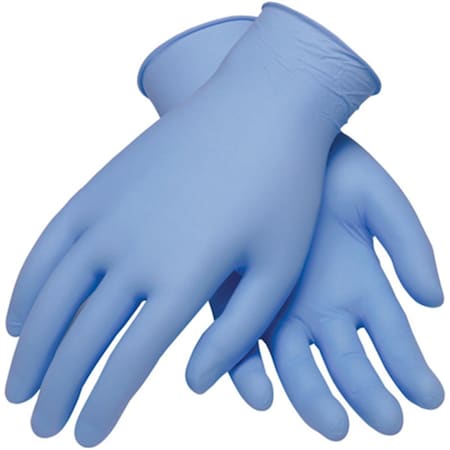 Pip Ambi-dex Turbo, Nitrile Disposable Gloves, 5 mil Palm , Nitrile, Powder-Free, L, 100 PK, Blue 63-332PF/L